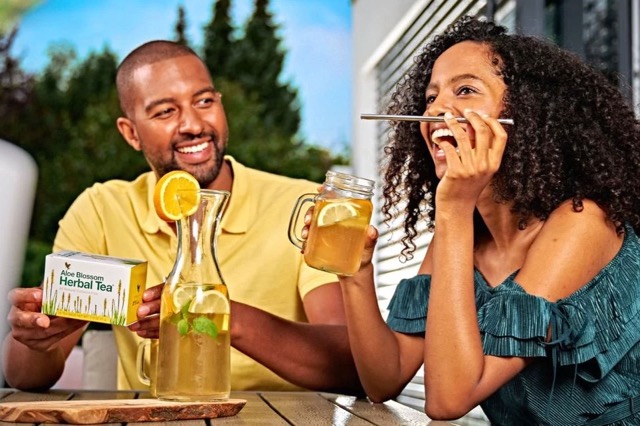 aloe vera caj s bylinkami